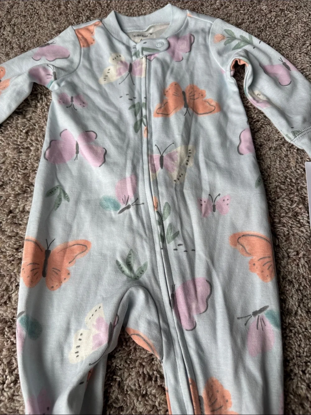 NWT Carter’s 6m butterfly footie